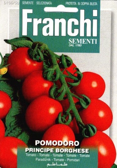 Tomato Principe Borghese (Solanum) 600 seeds